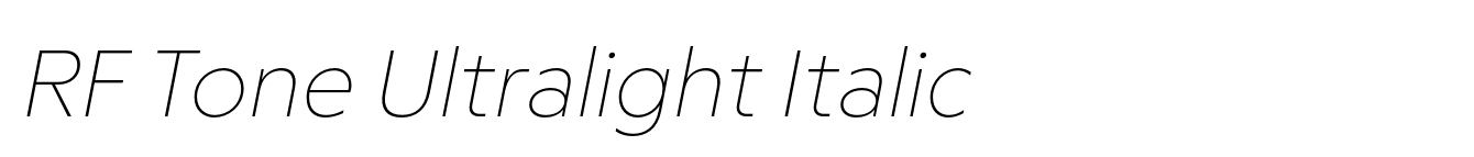RF Tone Ultralight Italic